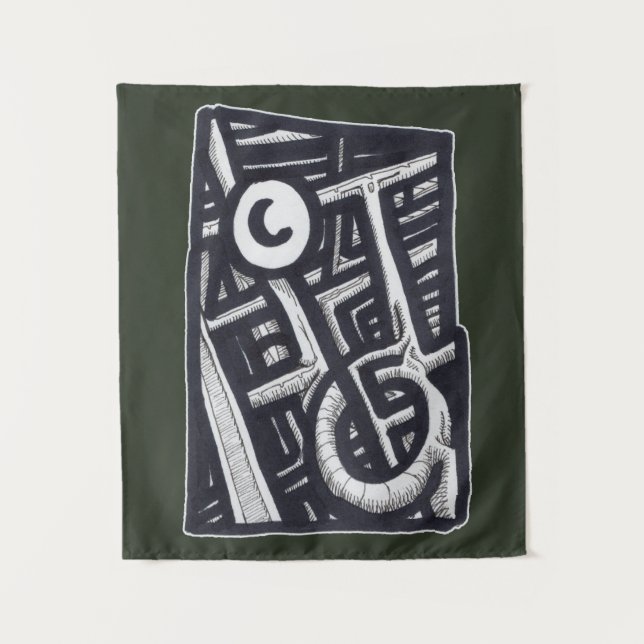 Loch in One? Wandteppich (Vorderseite)