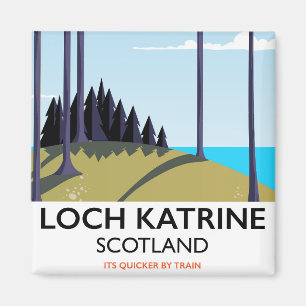 Loch Katrine Scotland Reiseplakat Magnet