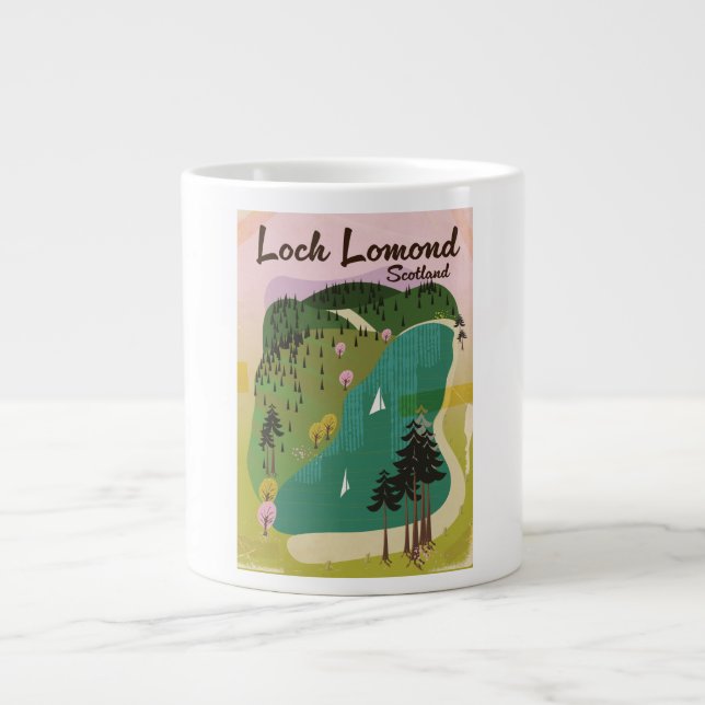 Loch Lamond Scotland Jumbo-Tasse (Vorderseite)