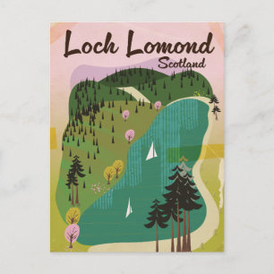 Loch Lamond Scotland Postkarte