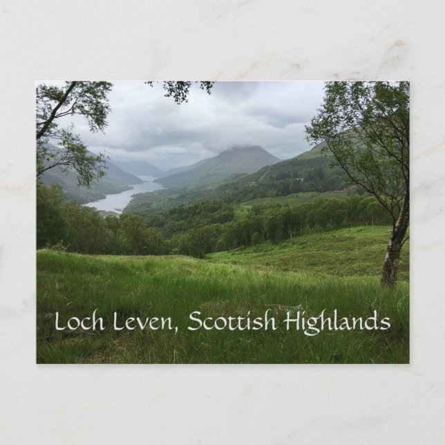 Loch Leven Vista, West Coast of Scottish Highlands Postkarte (Vorderseite)