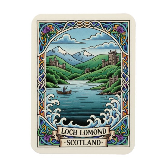Loch Lomond Schottland Reise Magnet (Vertikal)