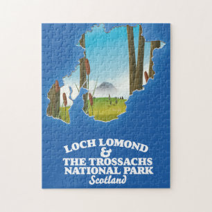 Loch Lomond & the trossachs National Park Map Gan Puzzle