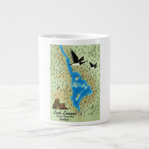 Loch Lomond, Trossachs, Schottland-Karte Jumbo-Tasse
