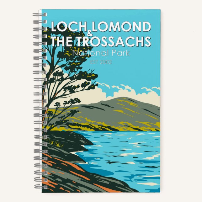 Loch Lomond und der Trossachs-Nationalpark Notizbuch (Vorderseite)