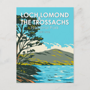 Loch Lomond und der Trossachs-Nationalpark Postkarte