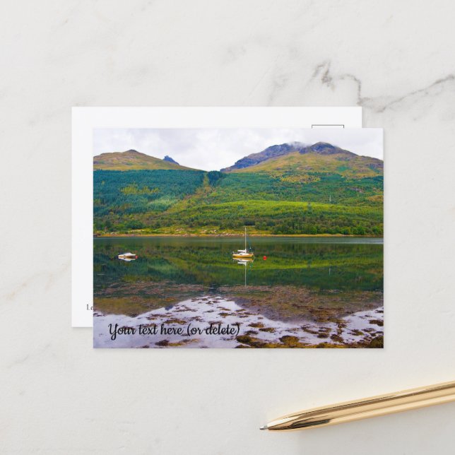 Loch Long, Arrochar Postcard Postkarte (Vorderseite/Rückseite Beispiel)