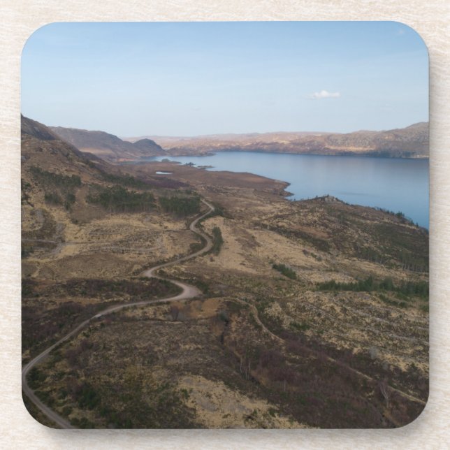 Loch Maree Aerial View Getränkeuntersetzer (Vorderseite)