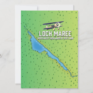 Loch Maree NW Hightlands Scotland Landkarte