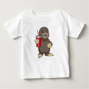 Loch mit Drink-Tasse Baby T-shirt