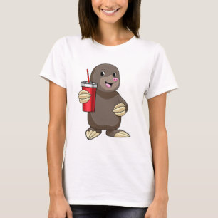 Loch mit Drink-Tasse T-Shirt