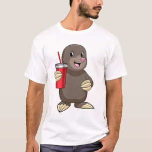 Loch mit Drink-Tasse T-Shirt