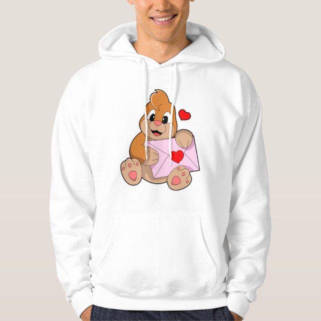 Loch mit Herzumschlag Hoodie (Vorderseite)