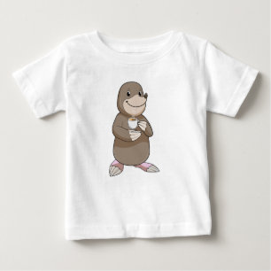 Loch mit Kaffee-Cup Baby T-shirt