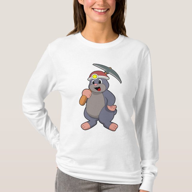 Loch mit Pickaxe T-Shirt (Vorderseite)