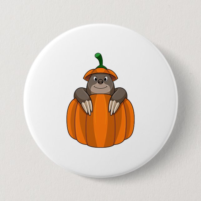 Loch mit Pumpkin Button (Vorderseite)