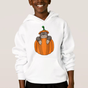 Loch mit Pumpkin Hoodie