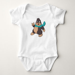 Loch mit Scarf Baby Strampler