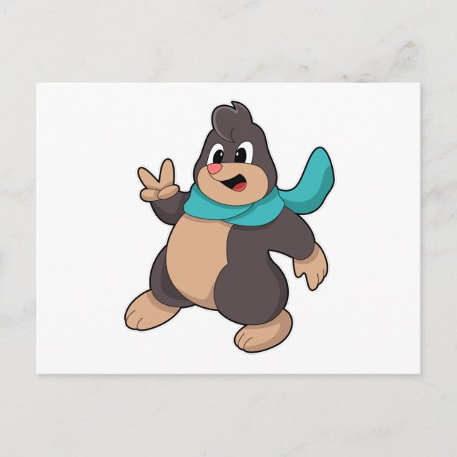 Loch mit Scarf Postkarte (Vorderseite)