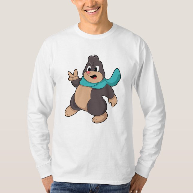 Loch mit Scarf T-Shirt (Vorderseite)