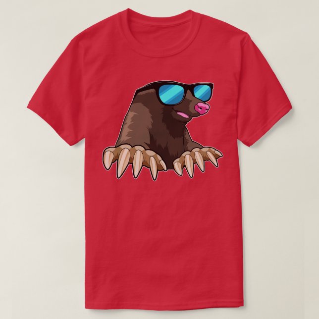 Loch mit Sonnenbrille 2 T-Shirt (Design vorne)