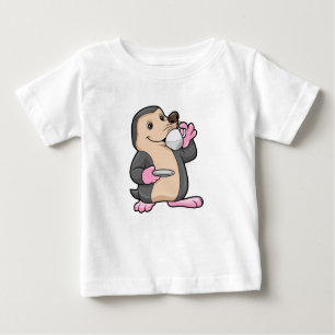 Loch mit Tasse Kaffee & Saucer Baby T-shirt