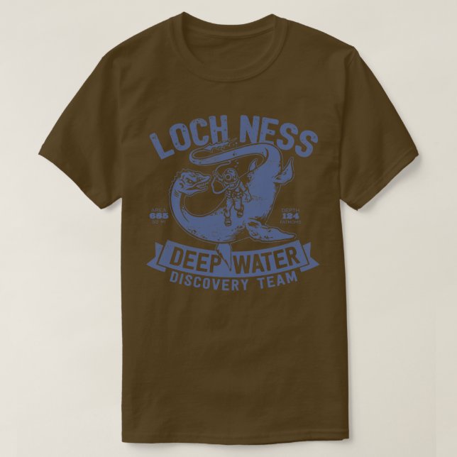 Loch Ness Deep Water Discovery Team 1 T-Shirt (Design vorne)