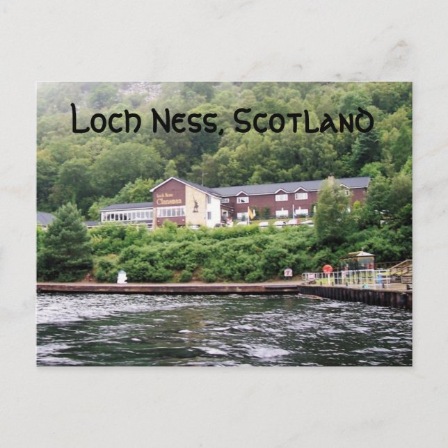 Loch Ness Grüße Postkarte (Vorderseite)