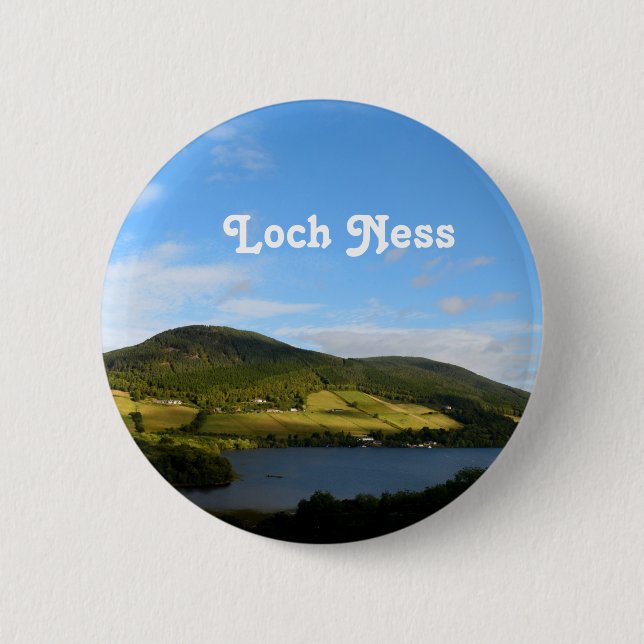 Loch Ness in Schottland Button (Vorderseite)
