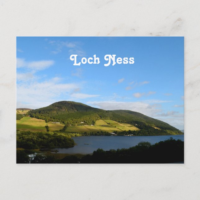 Loch Ness in Schottland Postkarte (Vorderseite)
