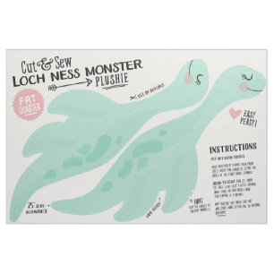 Loch Ness Monster Fabric - Fun DIY Plush Stoff