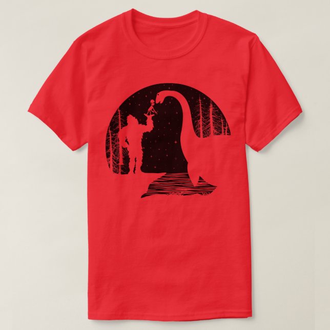 Loch ness Monster Funny T-Shirt (Design vorne)