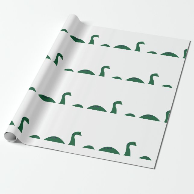 Loch Ness Monster Geschenkpapier (Ungerollt)
