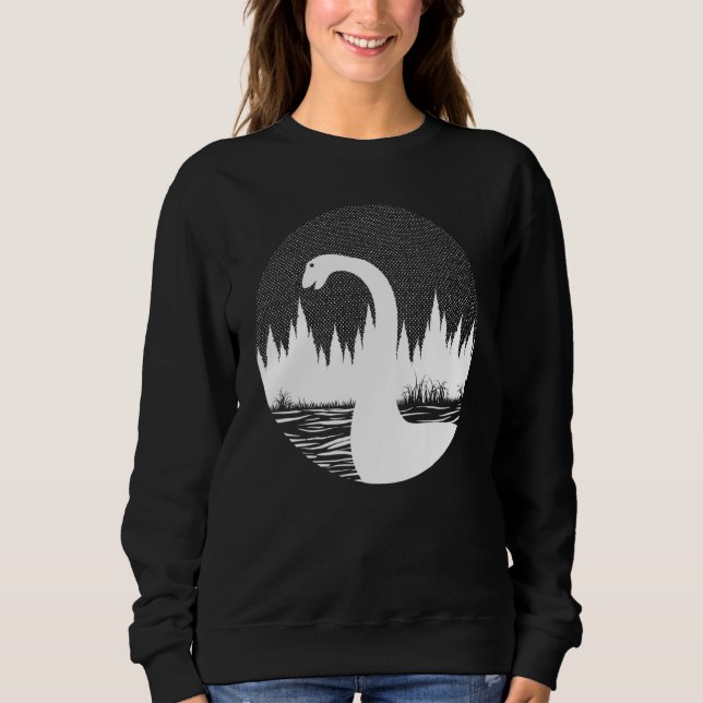 Loch Ness Monster Nessie Coole Folklore-Design Kry Sweatshirt (Vorderseite)