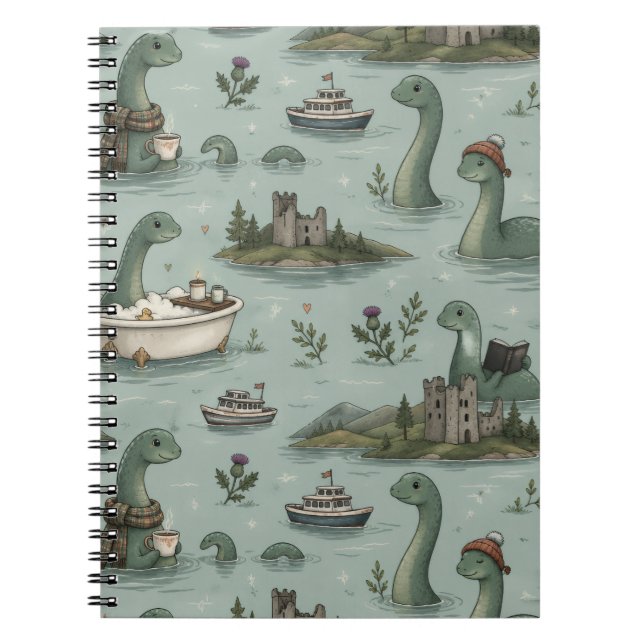 Loch-Ness-Monster Notizblock (Vorderseite)