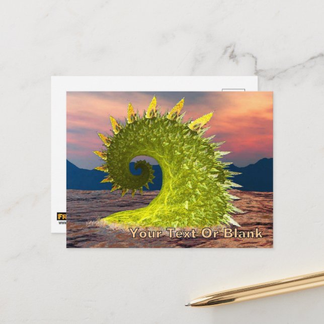 Loch Ness Monster Postkarte (Vorderseite/Rückseite Beispiel)