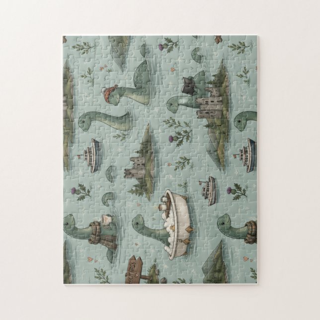 Loch-Ness-Monster  Puzzle (Vertikal)