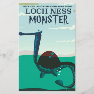 Loch Ness Monster Reiseplakat Briefpapier