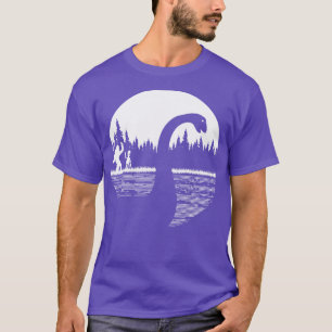 Loch Ness Monster und Alien T-Shirt