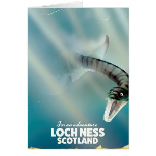 Loch Ness Schottland Monster Vintage Reiseplakat