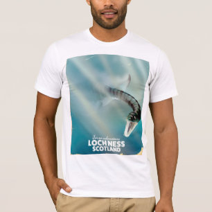 Loch Ness Schottland Monster Vintage Reiseposter T-Shirt
