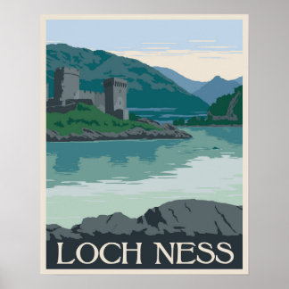 Loch Ness, Schottland Poster
