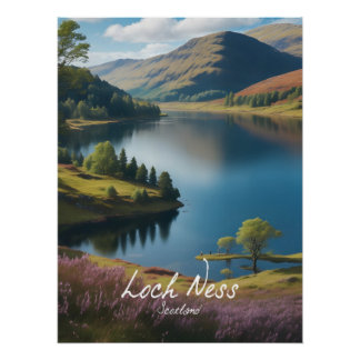 Loch Ness Schottland Reiseplakat Poster