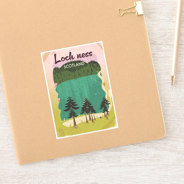 Loch Ness Scotland Aufkleber (Notizbuch)