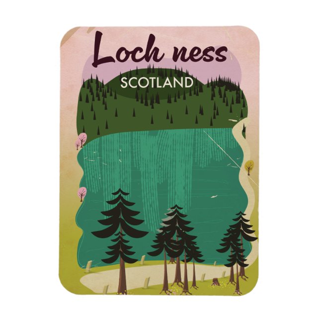 Loch Ness Scotland Magnet (Vertikal)