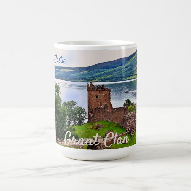 Loch Ness Scottish Grant Clan Urquhart Castle Tass Kaffeetasse (Mittel)