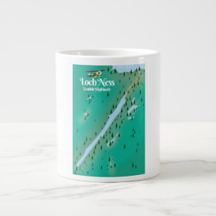 Loch Ness Scottish Highlands Reisekarte Jumbo-Tasse