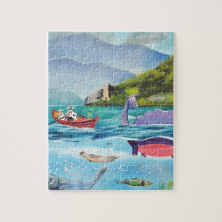 Loch- Nessmonster malender UNTERWASSERG BRUCE Puzzle