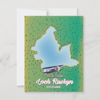 Loch Ruskyn Scotland Landkarte