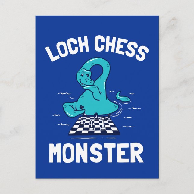 Loch Schess Monster Postkarte (Vorderseite)